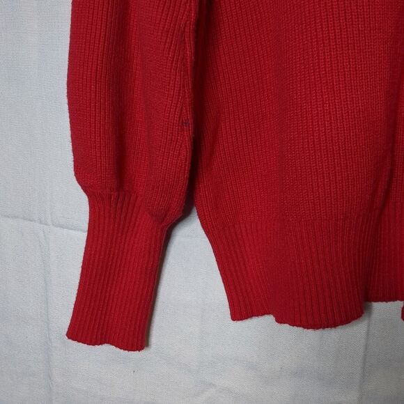VICI Ribbed Pullover Red Sweater Top Women's Size Large - Picture 4 of 7
